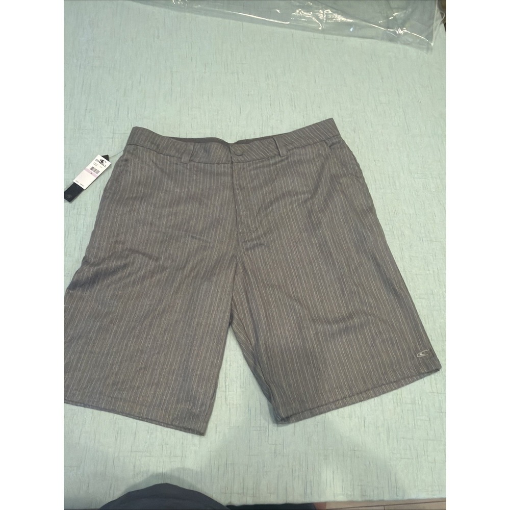 O'Neill Men's Chino Shorts gray Striped Sz 38